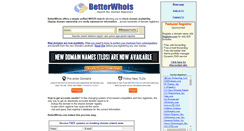 Desktop Screenshot of betterwhois.com